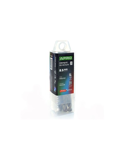 Свердло по металу HSS/M2 (6542) Ø8,5мм (тубус, кратно 5шт) PRO APRO