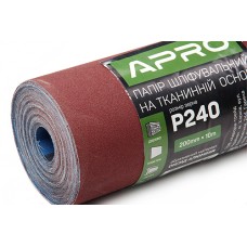 Бумага шлифовальная P240 рулон 200мм*10м (тканевая основа) APRO
