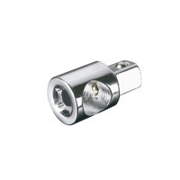 Перехідник з отвором для воротка CrV 3/8(М) x 1/2(П) APRO