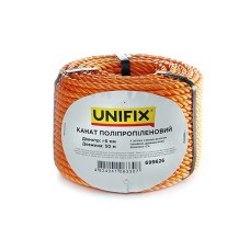 Канат поліпропіленовий 6мм 50м UNIFIX