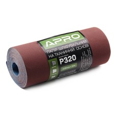 Бумага шлифовальная P320 рулон 200мм*10м (тканевая основа) APRO
