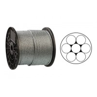 Трос оцинкований 1мм DIN 3052 (1x7) бухта 200м APRO