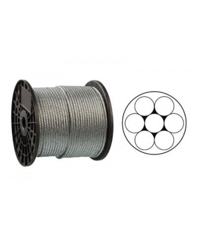 Трос оцинкований 1мм DIN 3052 (1x7) бухта 200м APRO