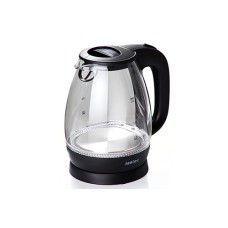 Електрочайник EK-03GB 1.7л, 1850-2200Вт, корпус скло, чорний Metec