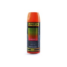 Емаль флуоресцентна акрилова помаранчевий преміум 400мл UNIFIX
