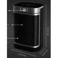 Тепловентилятор керамічний LED PTC-906B 750/1500Вт Metec