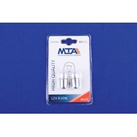 Лампа автомобільна 12V 10W Ba15s R10W (габарити, освітлення номерного знаку) (2шт) MTA