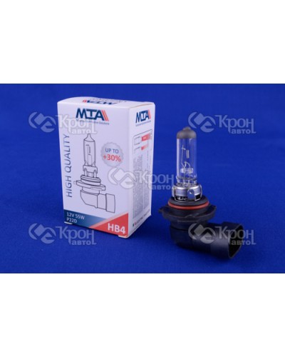 Лампа автомобильная HB4 12V 55W P22D (ближняя/дальняя, противотуманная) MTA