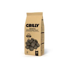 Брикеты древесноугольные 10кг Grilly