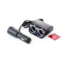 Розгалужувач прикурювача 2 виходи + 1 USB (12V - 5V 1A) 12 Atelie