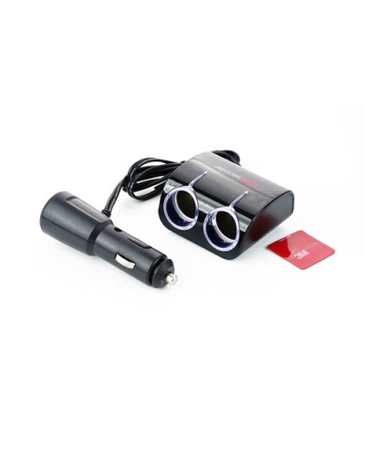 Разветвитель прикуривателя 2 выхода + 1 USB (12V - 5V 1A) 12 Atelie
