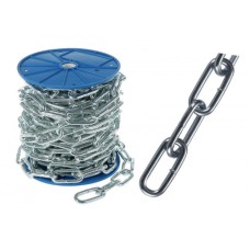 Ланцюг довголанковий оцинкований 5мм DIN 5685C бухта 32м APRO