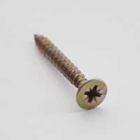 Саморез универсальный 6,0*45 с потайной головкой цинк жёлтый (пач 25шт) APRO