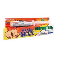 Інсектицидний шприц-гель Атака MAX проти тарганів і мурах 20мл AgroProtection