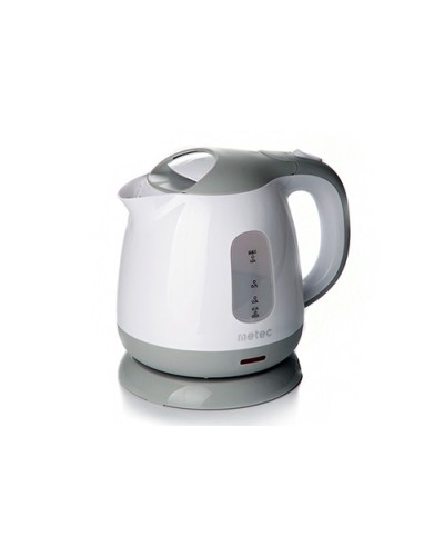 Електрочайник EK-01PWG 1л, 900-1100Вт, корпус пластик, біло-сірий Metec