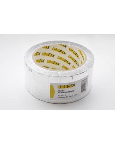 Стрічка клейка алюмінієва 50мм*25м UNIFIX