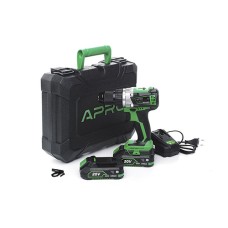Дриль-шуруповерт безщіточний APRO 20В, 2А, 20DB, 2 АКБ, ЗУ, кейс
