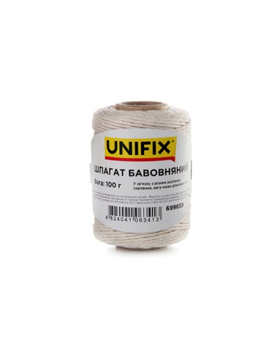 Шпагат бавовняний 100г на втулці UNIFIX
