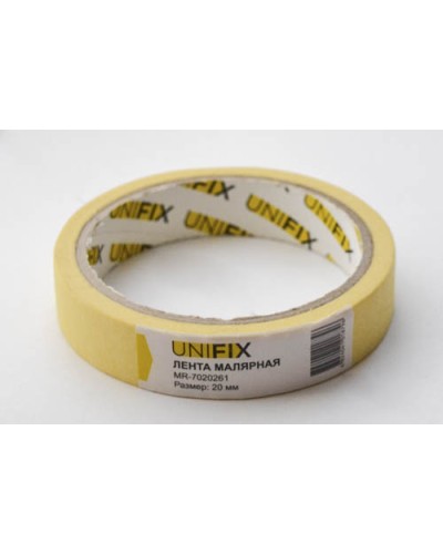 Стрічка клейка малярна 20мм*20м MR-7020261 UNIFIX