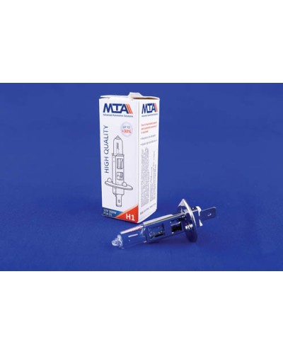 Лампа автомобільна H1 12V 100W P14.5S (ближня/дальня, протитуманна) MTA