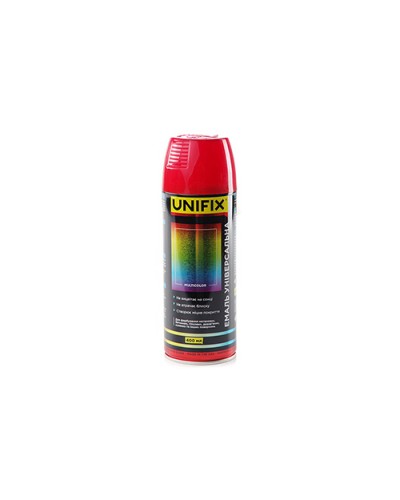 Емаль універсальна акрилова преміум RAL 3001 Червоний сигнальний гл. 400мл UNIFIX