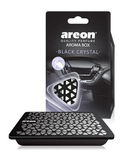 Ароматизатор AREON Aroma Box Чорний кристал банка (під сидіння)