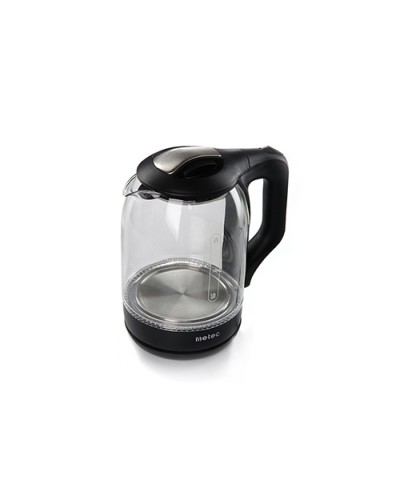 Електрочайник EK-01GB 1.8л, 1500Вт, корпус скло, чорний Metec
