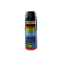 Эмаль универсальная акриловая премиум RAL9005 черный глянец 400мл UNIFIX