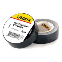 Изоляционная лента черная 0.17х18мм 25м (пачка, кратно 10шт) UNIFIX