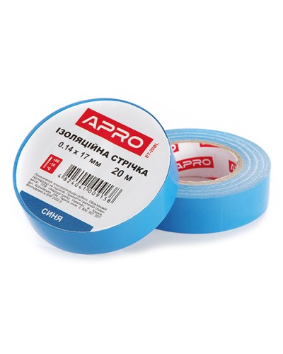 Изоляционная лента синяя 0.14х17мм 10м (пачка, кратно 10шт) APRO