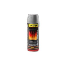 Емаль жаростійка Срібло преміум 400мл UNIFIX