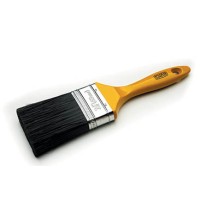 Кисть флейцевая черный искусственный ворс 2,5'' СИЛА