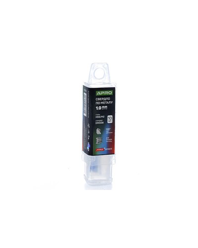 Сверло по металлу HSS/M2 (6542) Ø1,0мм (тубус, кратно 10шт) PRO APRO