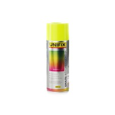 Эмаль акриловая флуоресцентная RAL 1026 Желтый 400мл UNIFIX