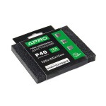 Губка шлифовальная двухсторонняя Р40 125х100х12мм APRO