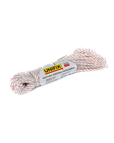 Мотузка плетена поліамідна (капронова) ФАЛ 6мм 25м UNIFIX