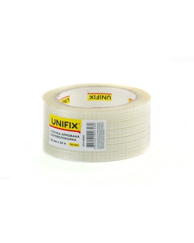 Стрічка клейка скловолоконна 50мм*20м UNIFIX