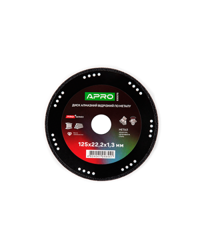 Диск алмазний по металу 125х1.3х22.2 APRO