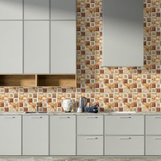 Декоративная ПВХ плитка на самоклейке масляные краски 300х300х5мм, цена за 1 шт. (СПП-608) SW-00001138