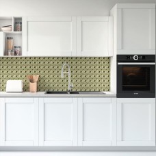 Самоклеющаяся алюминиевая плитка зеленое золото со стразами 300х300х3мм SW-00001172 (D)