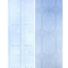 Самоклеющаяся пленка голубая с золотом 0,45х10м SW-00001218