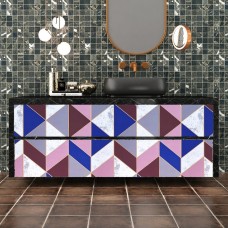 Самоклеющаяся пленка розовые треугольники 0,45х10м SW-00001225