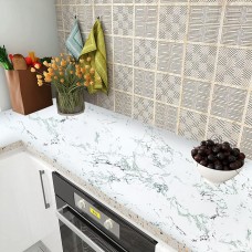 Самоклеющаяся пленка зелено-красный мрамор 0,45х10м SW-00001272