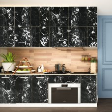 Самоклеющаяся пленка черный мрамор с белым 0,45х10мх0,07мм SW-00001280