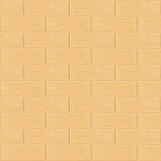 Самоклеющаяся 3D панель под бежевый кирпич в рулоне 3080x700x3мм (R009-3) SW-00001394