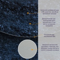 Декоративная ПВХ плита черный мрамор 1,22х2,44мх3мм SW-00001404
