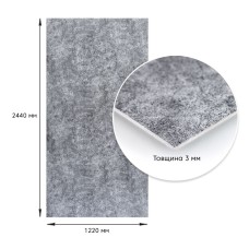 Декоративная ПВХ плита пепельный мрамор 1,22х2,44мх3мм SW-00001405