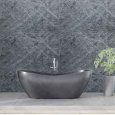 Декоративная ПВХ плита серый натуральный мрамор 1,22х2,44мх3мм SW-00001406