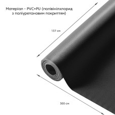 Самоклеющая экокожа в рулоне 1.37*3m*0.5mm BLACK (D) SW-00001413