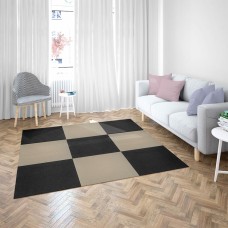 Самоклеящаяся плитка под ковролин черная 600х600х4мм SW-00001417